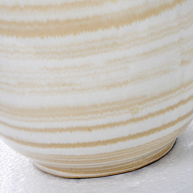 Oval Pot Ceramic Fabric Table Lamp