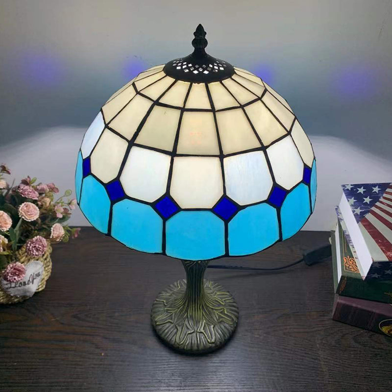 Stained Glass Dome Aolly Table Lamp