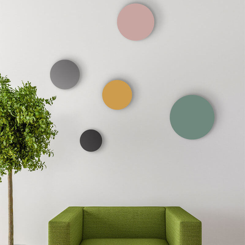 Colorful Round Iron Wall Lamp