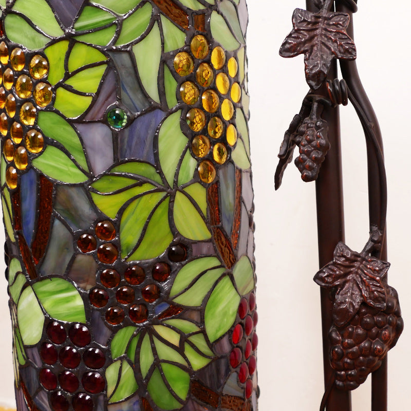 Column Iron Glass Living 2-Light Floor Lamp