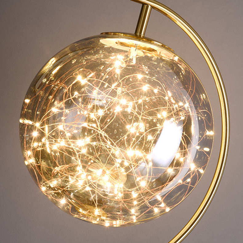 Orb Tripod Iron Glass Floor Lamp