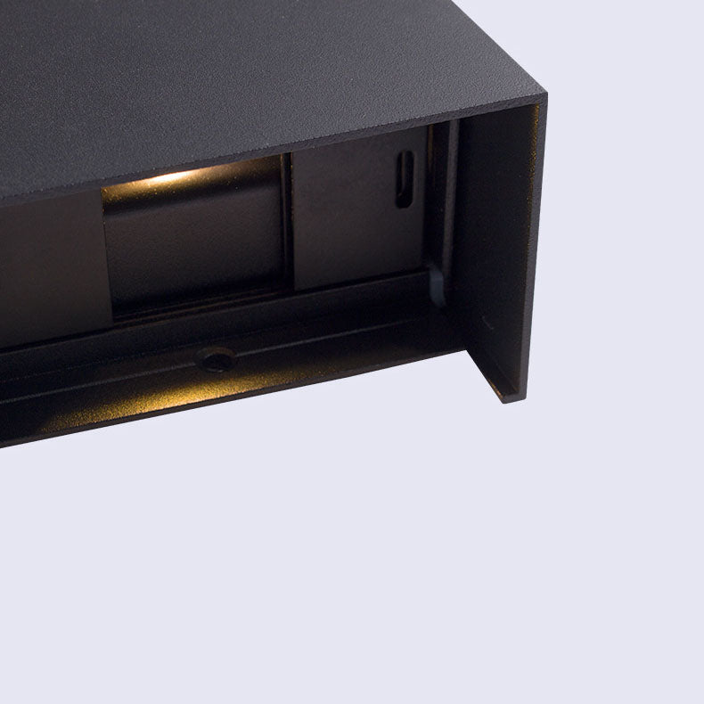 Solid Color Aluminum Square Outdoor Light