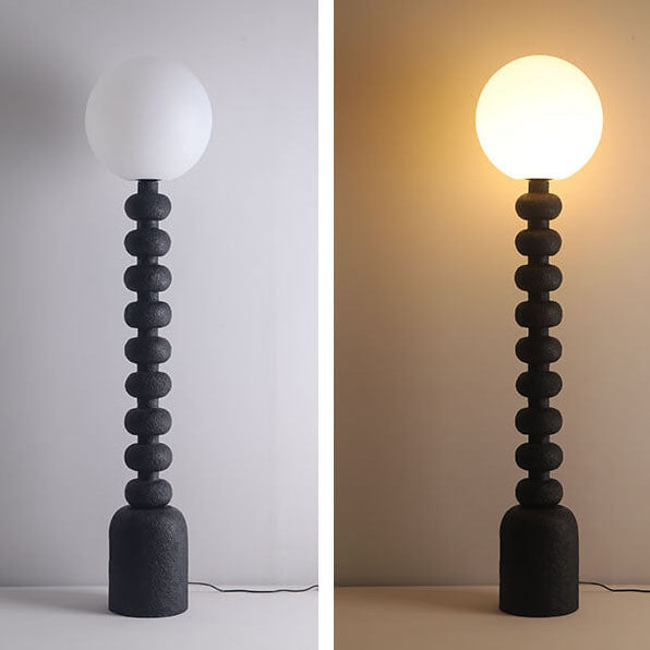 Resin Gourd Round Ball Floor Lamp