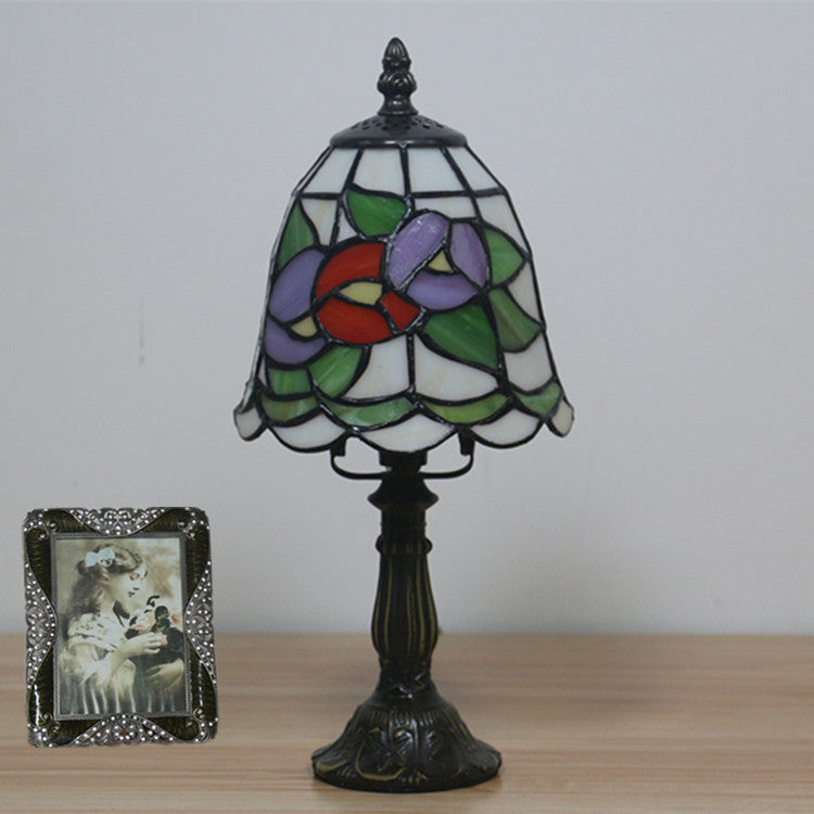Style Stained Glass Cone Table Lamp