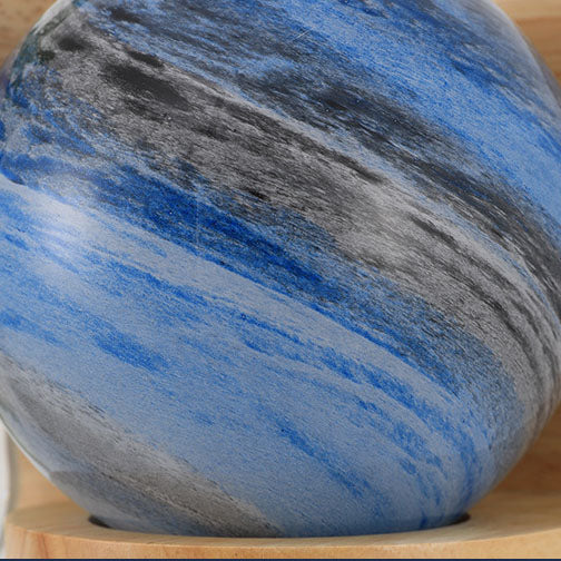 Oak Glass Planet Wall Lamp