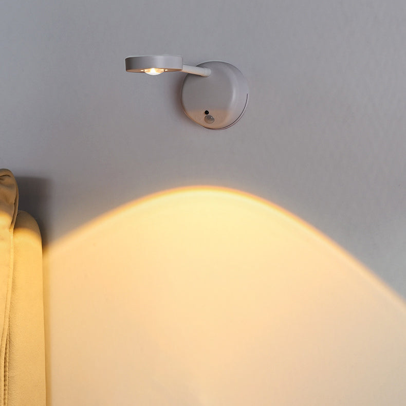 ABS Round Rechargeable Motion Outdoor Light