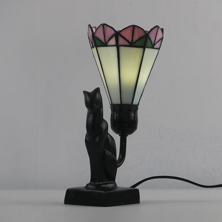 Glass Flared Eye Protection Table Lamp