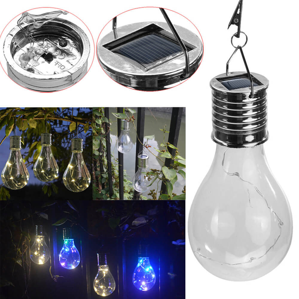 Color Bulbs Plastic Outdoor Light