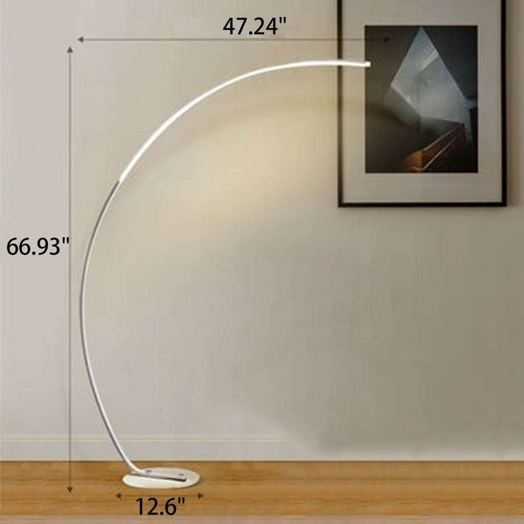 Minimalist Curved Line Aluminum Floor Lamp