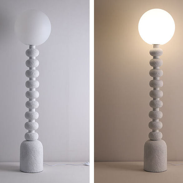 Resin Gourd Round Ball Floor Lamp