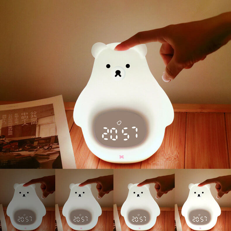 Polar Bear Silicone Alarm Night Light