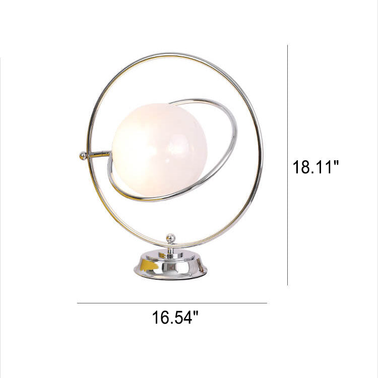 Planet Glass Iron Table Lamp