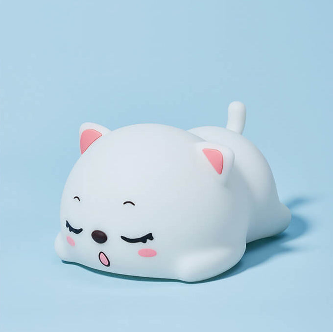 Lovely Cat Silicone Pat Table Lamp