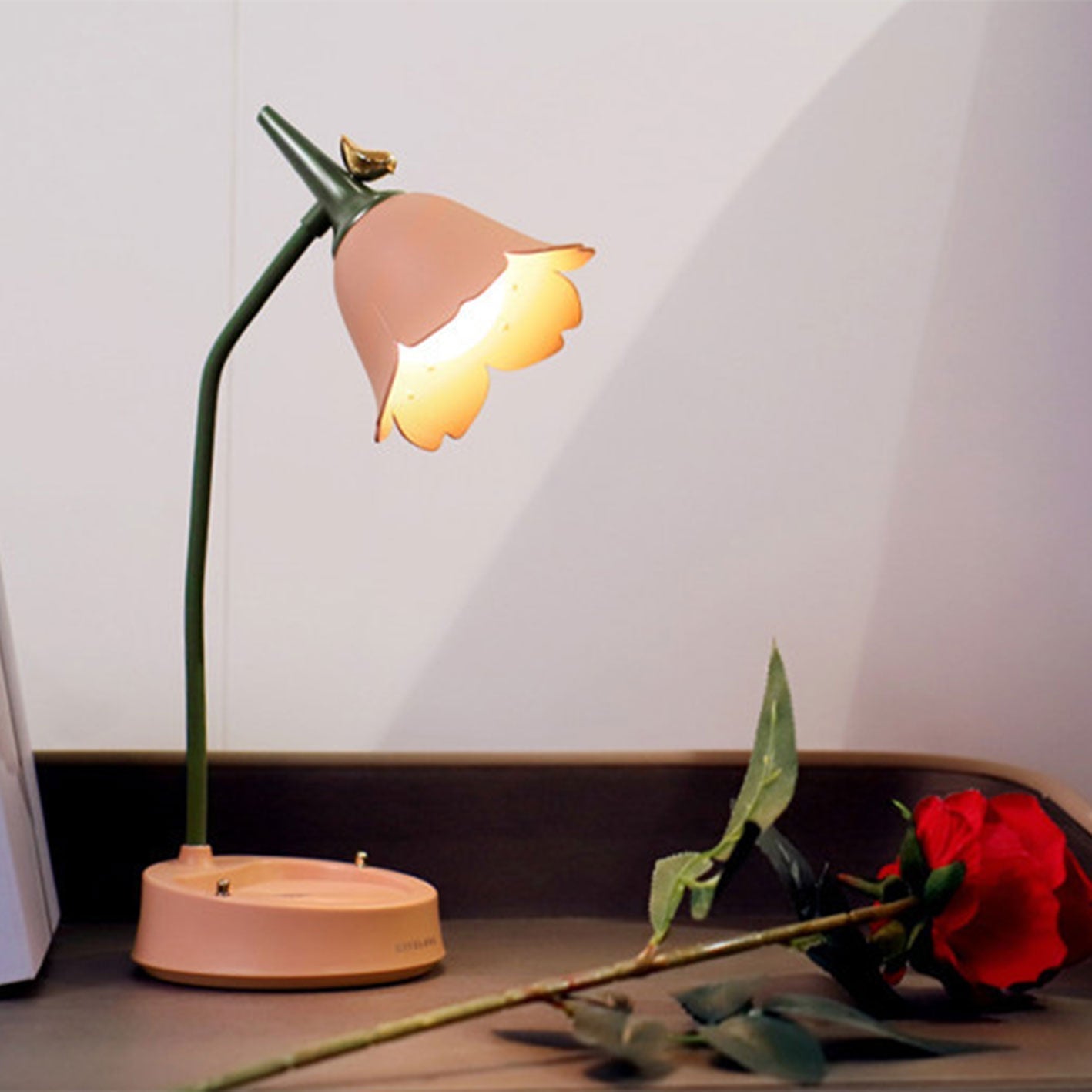 ABS Flower Bird Design Table Lamp
