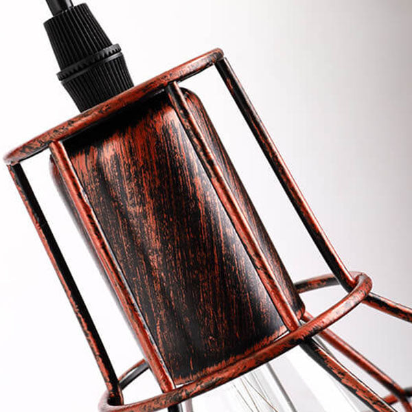 Iron Pulley Cage Wall Lamp
