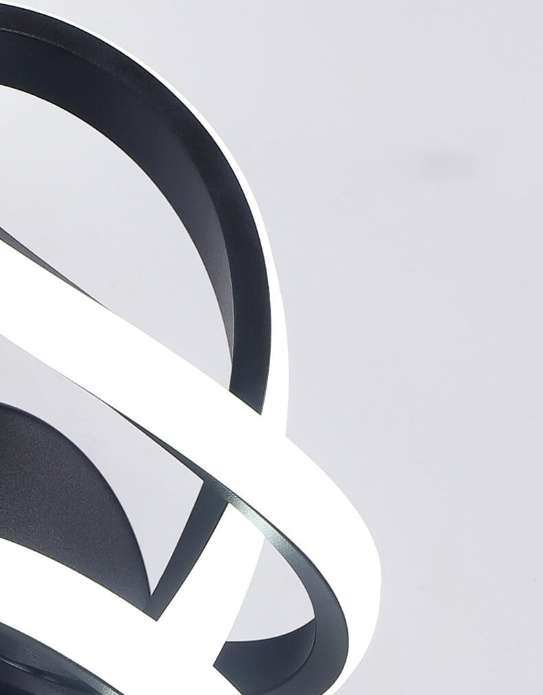 Twisted Line Shape Aluminum Wall Lamp