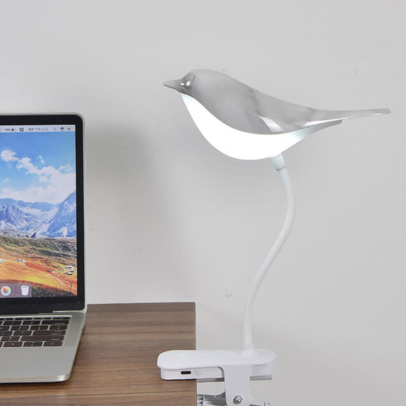 Bird Clip Charging Night Table Lamp