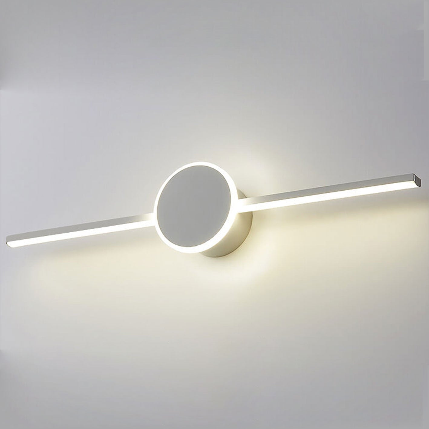 Long Disc Vanity Wall Lamp