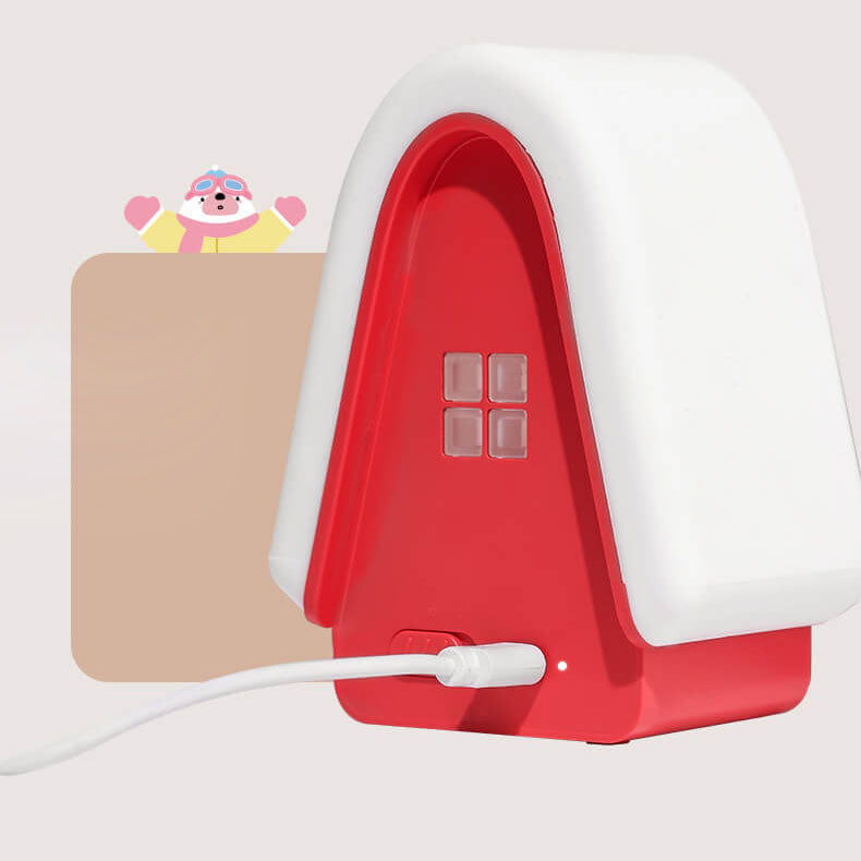 Cartoon Snow House Silicone Table Lamp