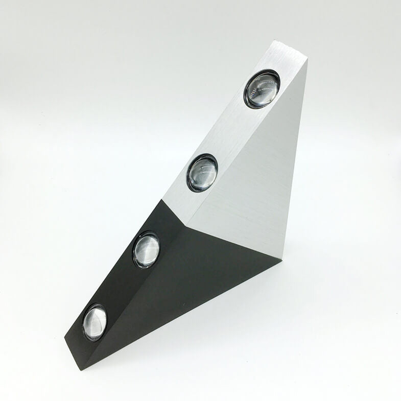 Aluminum Acrylic Stereo Triangle Wall Lamp