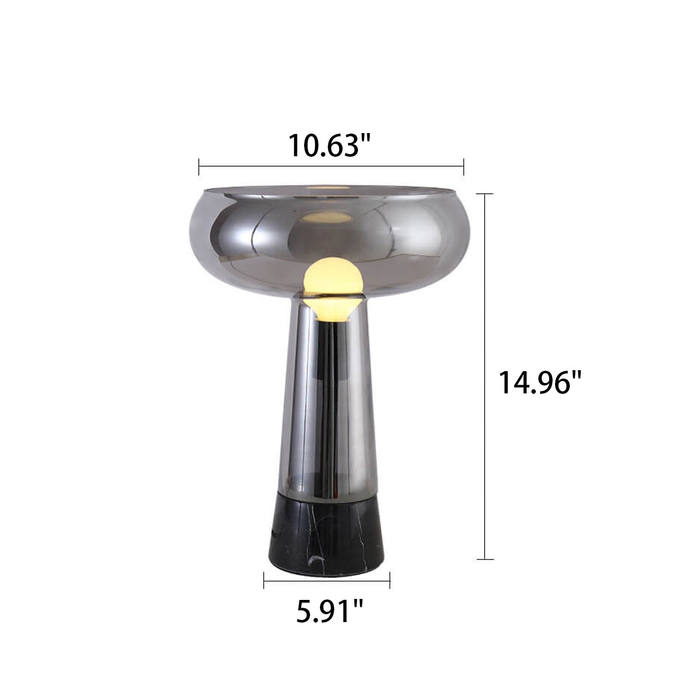 Glass Marble Table Lamp