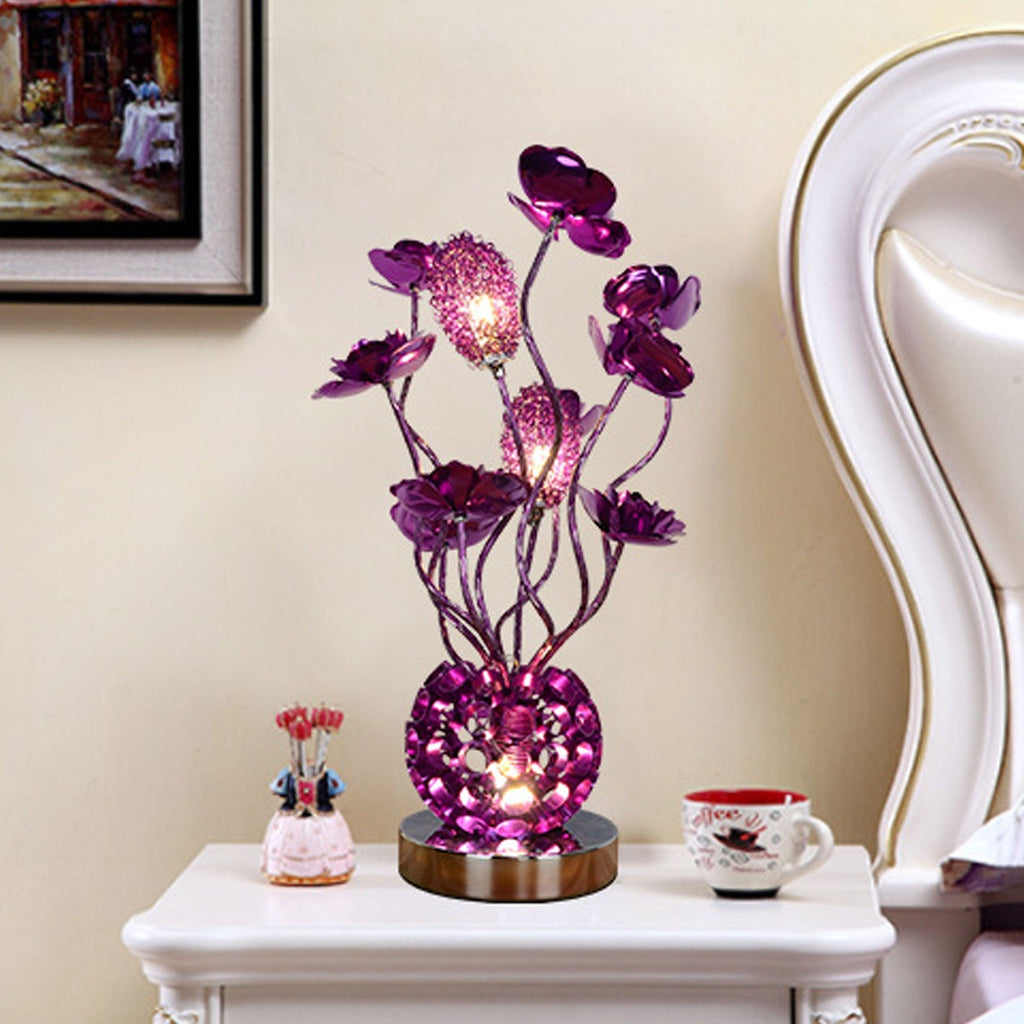European-style Rose Aluminum Table Lamp
