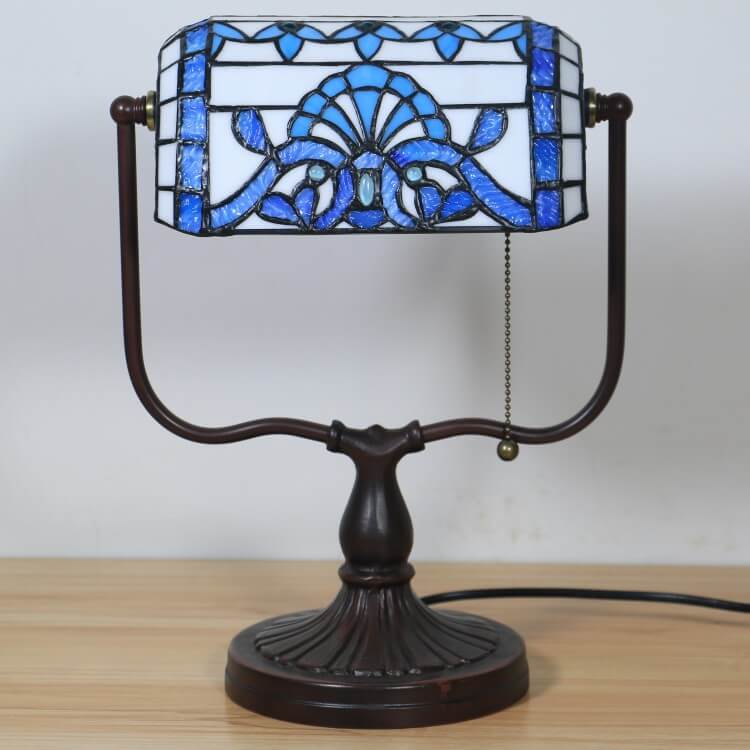 Floral Butterfly Stained Glass Table Lamp
