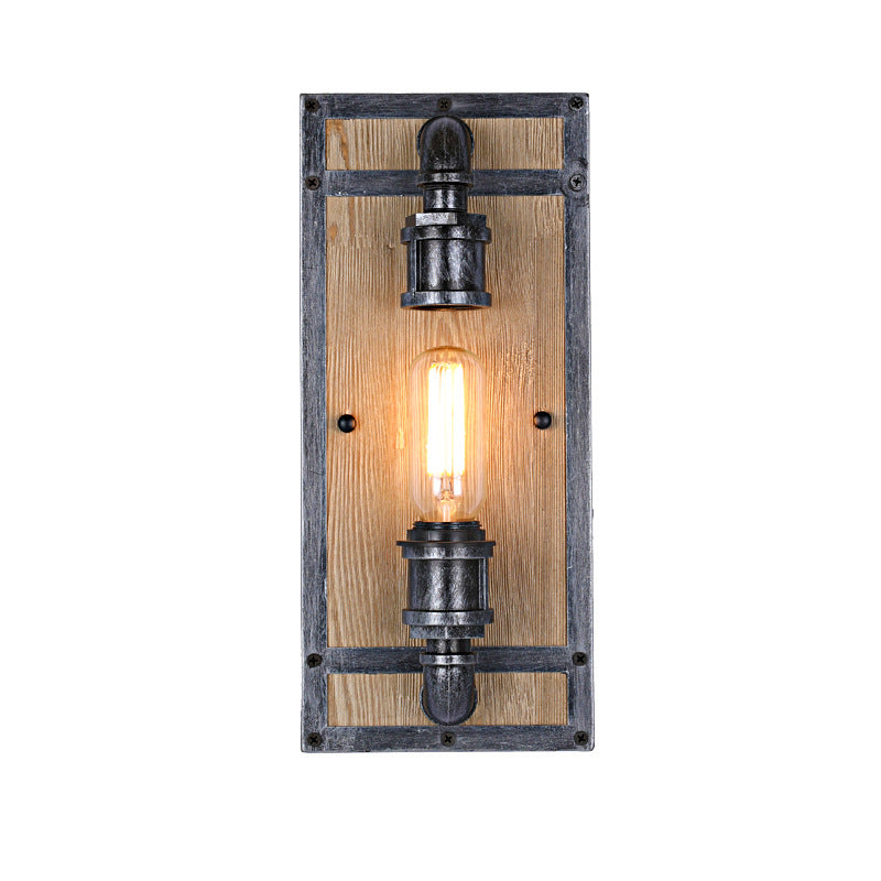 Wood Cage Wall Lamp