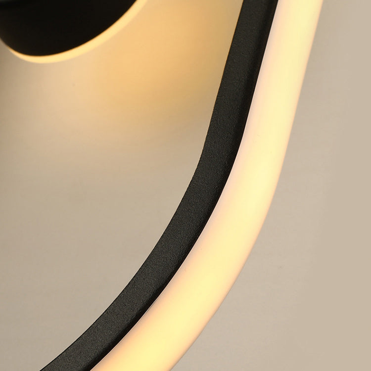 Round Oval Clock Shape Wall Lamp
