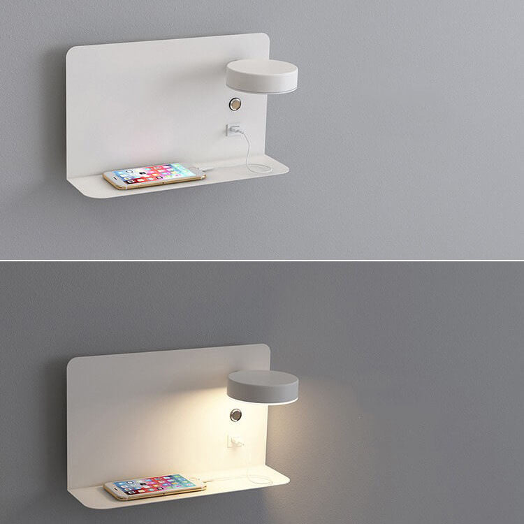 Iron Square Rechargeable Wall Lamp