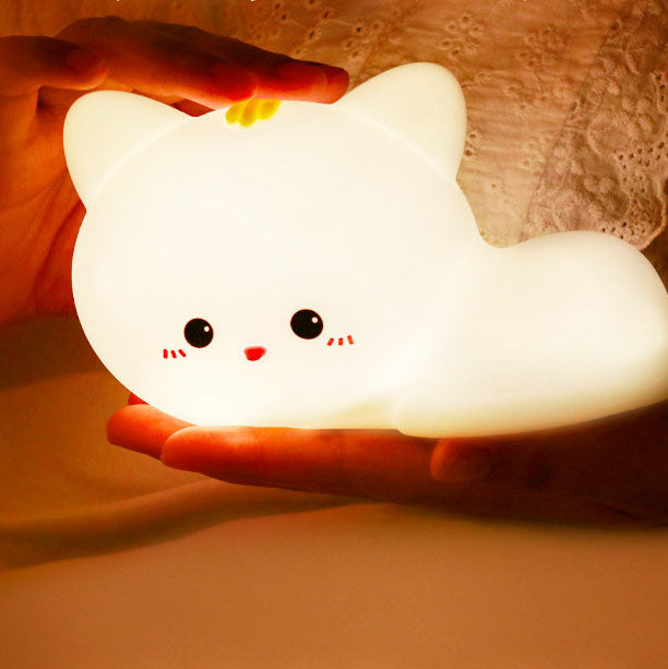Cat Silicone Pat Remote Table Lamp