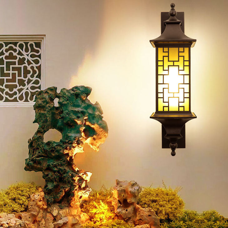 Square Lantern Cage Outdoor Light