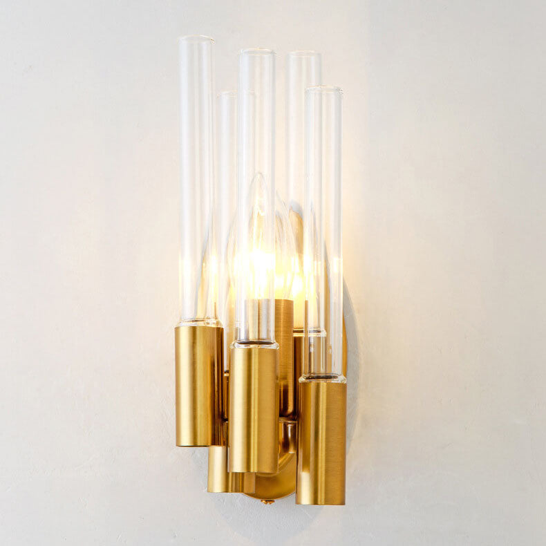 Wrought Iron Long Tube Wall Lamp