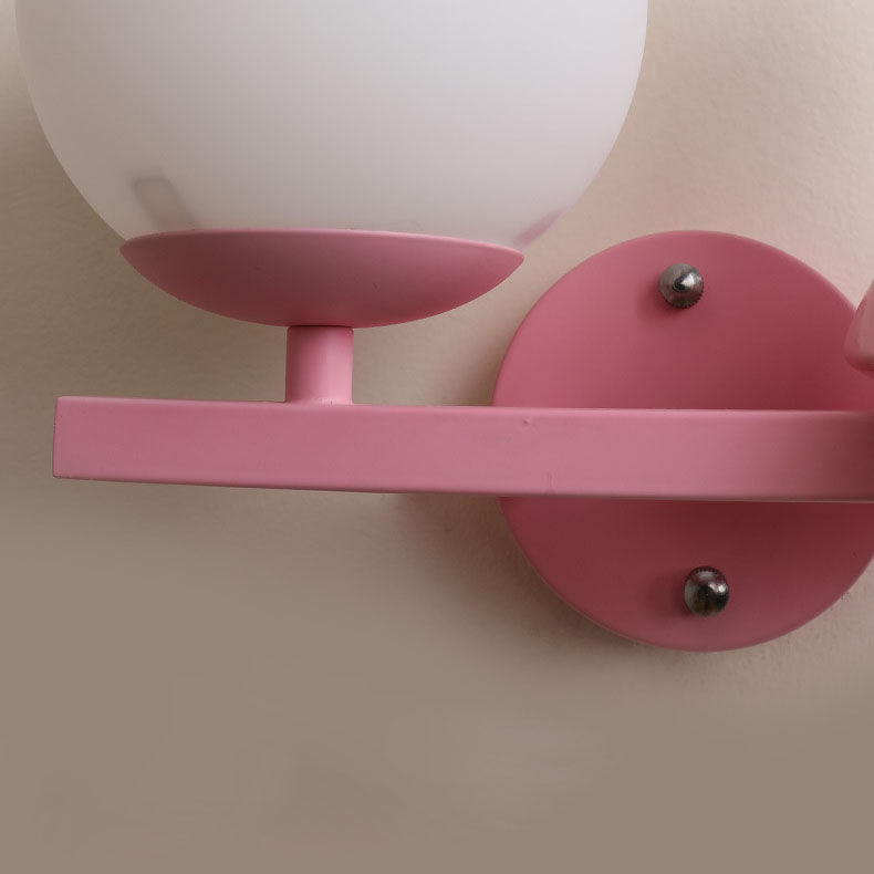 Kids Girls Unicorn Orb Wall Lamp