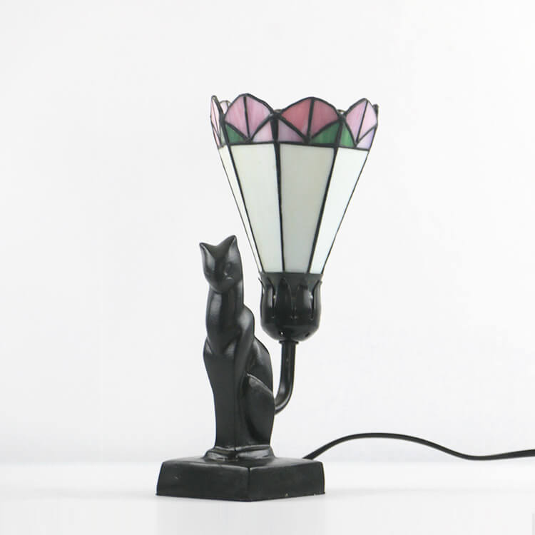 Glass Flared Eye Protection Table Lamp