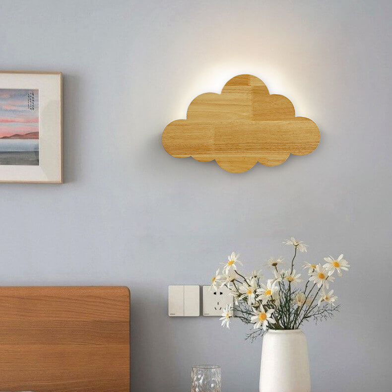 Cloud Wood Wall Lamp
