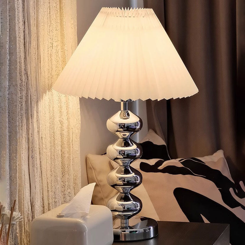 Wrought Iron Pleats Table Lamp