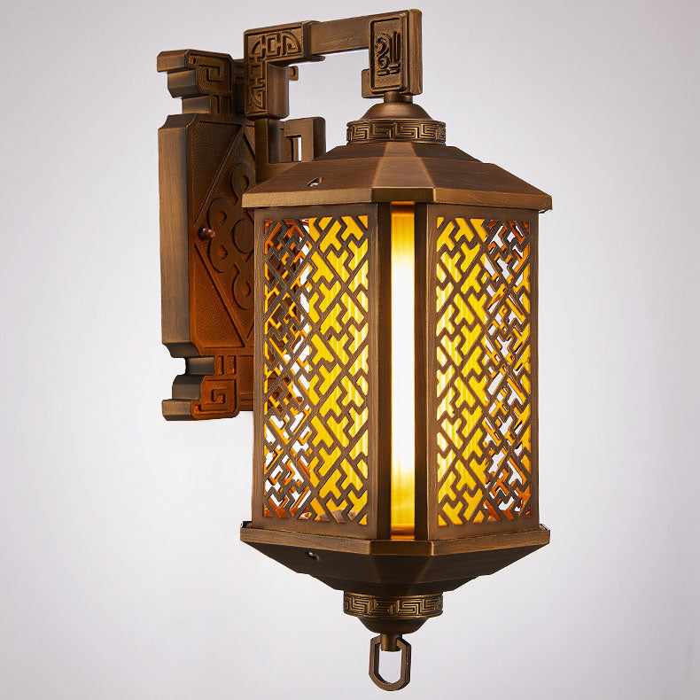 Brushed Aluminum House Pagoda Outdoor Light