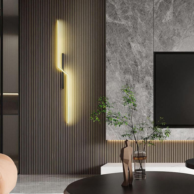 Geometry Lines Aluminum Iron Wall Lamp
