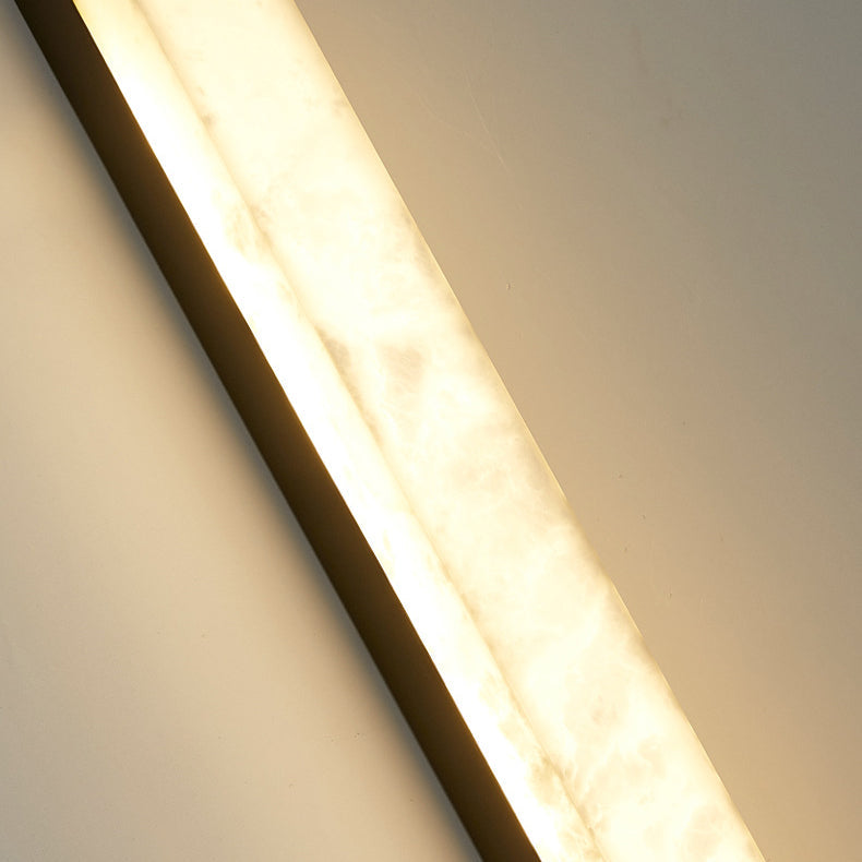 Strip Copper Marble Living Wall Lamp