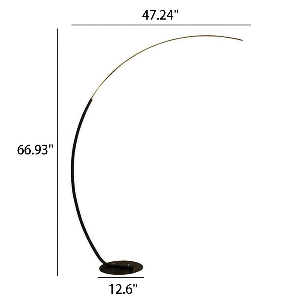 Minimalist Curved Line Aluminum Floor Lamp