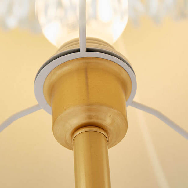 Fabric Fringed Horn Table Lamp
