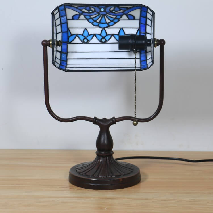 Floral Butterfly Stained Glass Table Lamp
