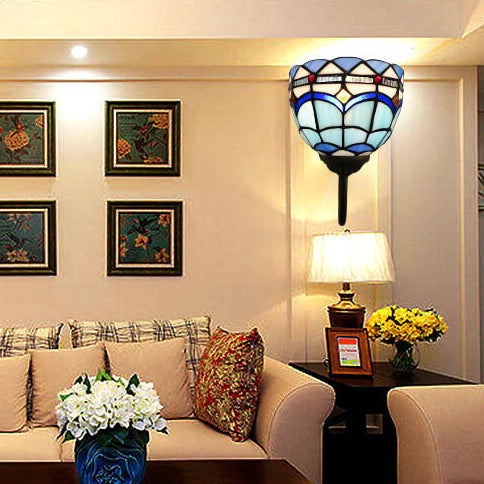 Resin Glass Flower Shape Wall Lamp