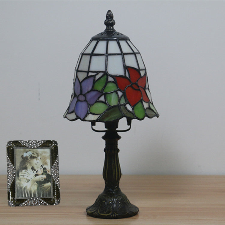 Style Stained Glass Cone Table Lamp