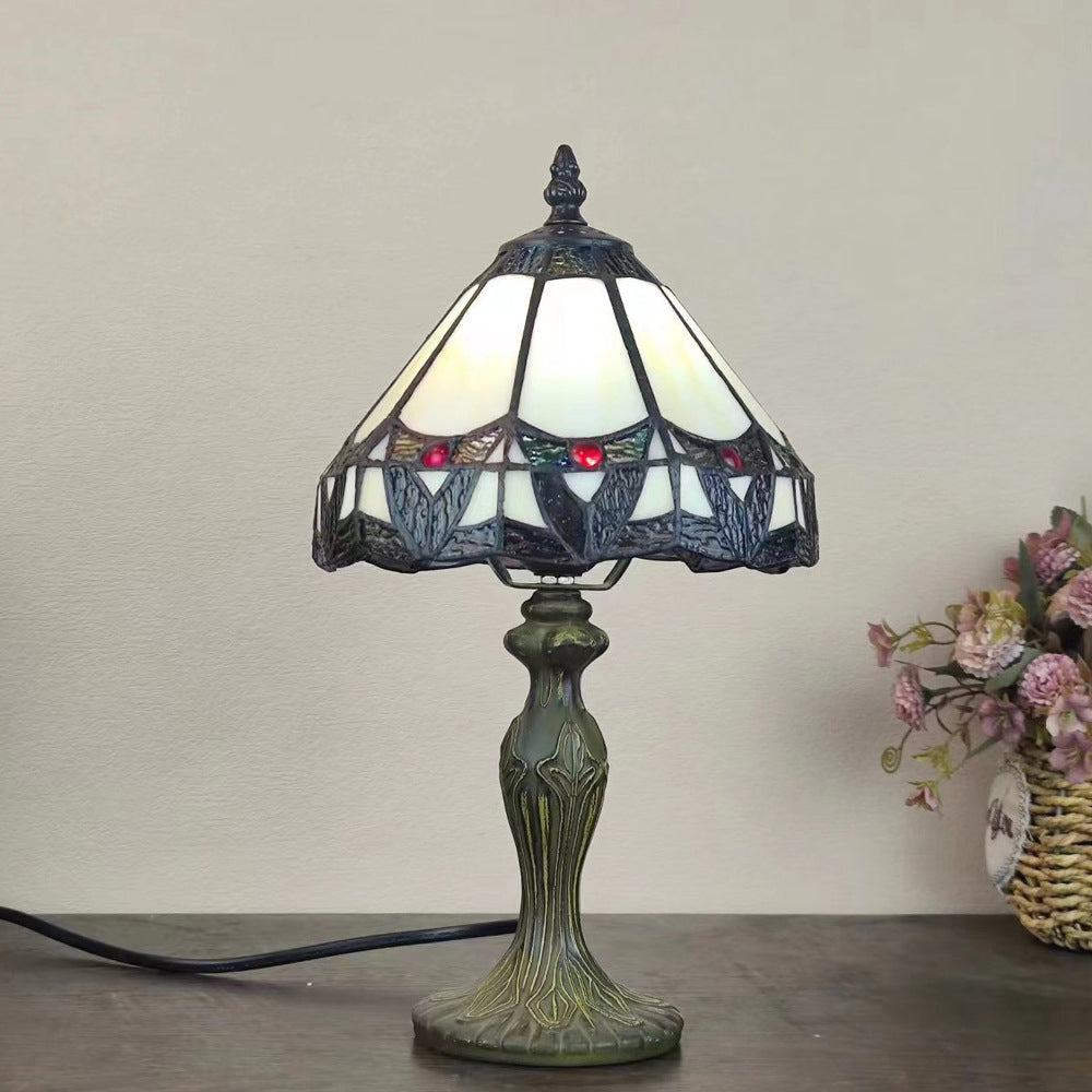 Dome Flower Zinc Stained Table Lamp