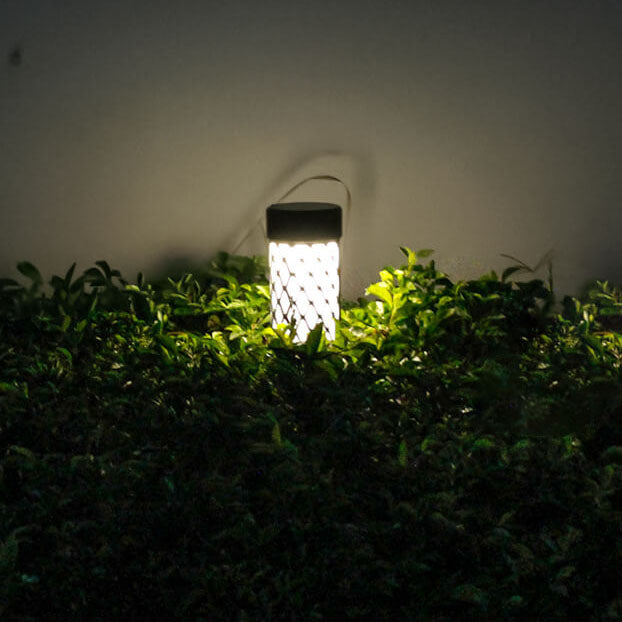 ABS Weaving Cylindrical Cage Outdoor Light
