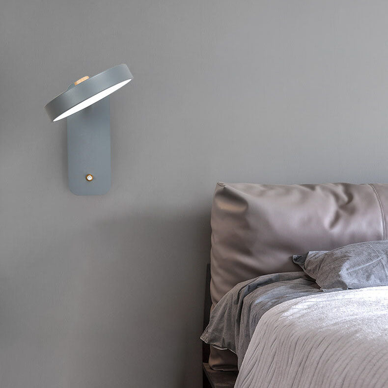 Round Rotatable Switch Reading Wall Lamp