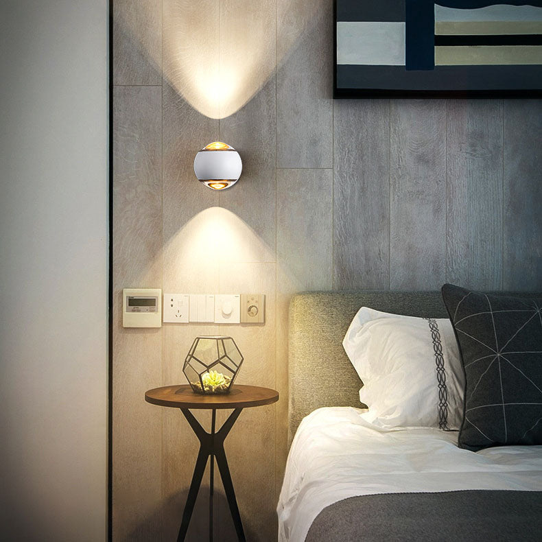 Aluminum Semicircle Up Down Wall Lamp