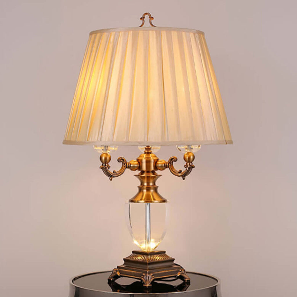 Zinc Alloy Crystal Table Lamp